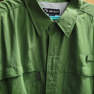 Mens quick dry short sleeve button down shirt